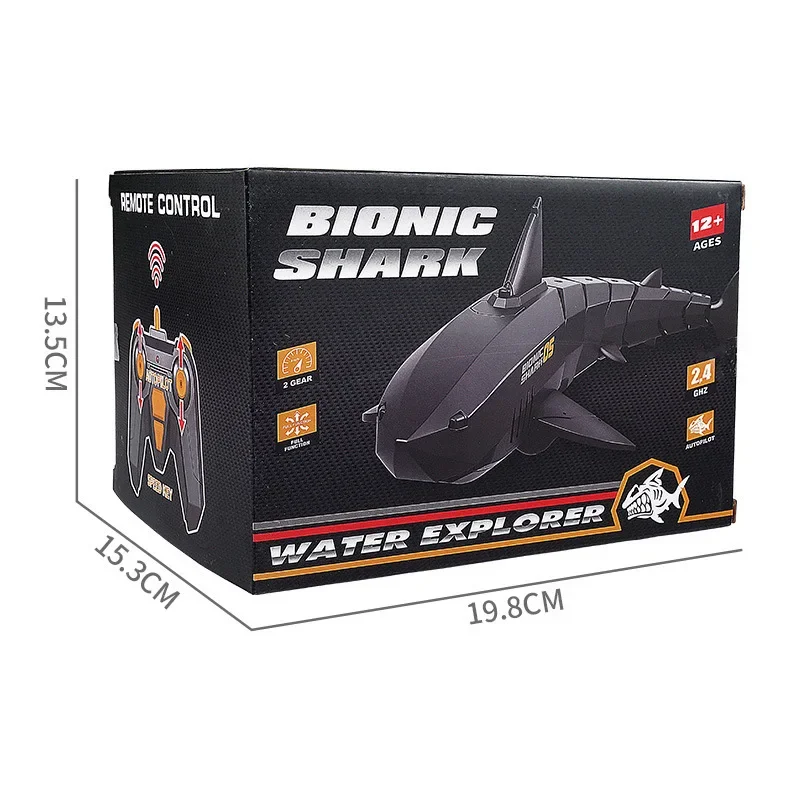 กล้อง HD รูปทรงฉลามบังคับวิทยุ ของเล่นสัตว์บังคับ สำหรับเล่นในอ่างอาบน้ำ สระว่ายน้ำ ของเล่นไฟฟ้าสำหรับเด็กผู้ชาย ของเล่นสุดเจ๋ง ฉลาม ยานดำน้ำ