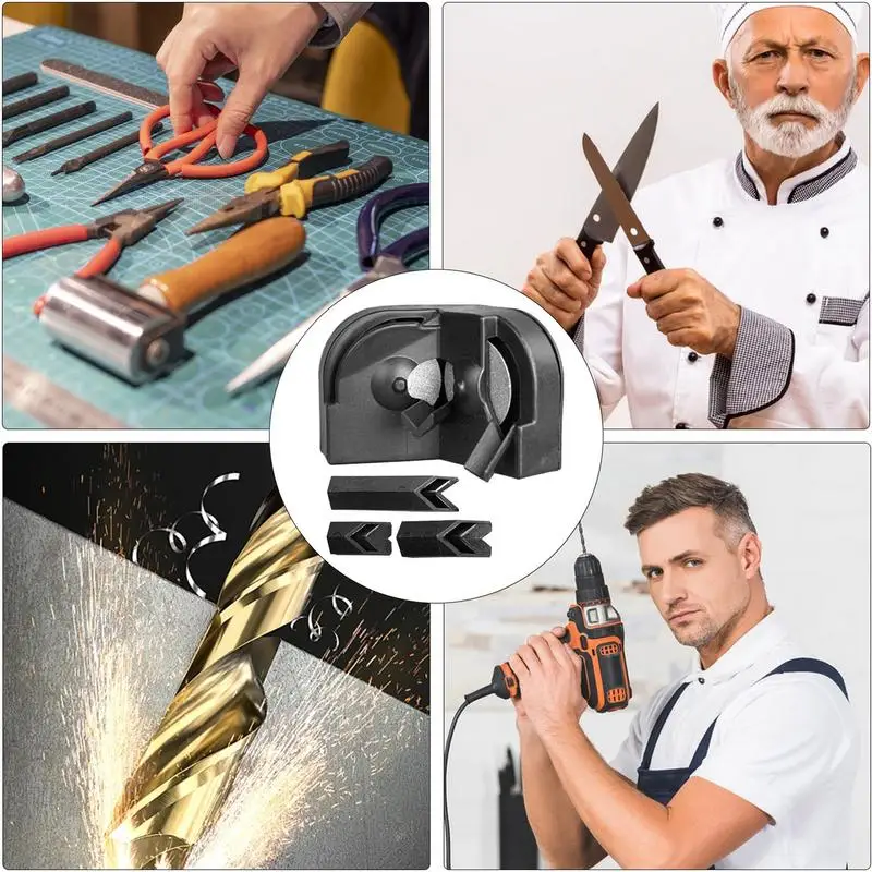 Afilador de brocas para amoladora, máquina rectificadora ergonómica, ayuda de alto rendimiento, herramienta afiladora de brocas de precisión para