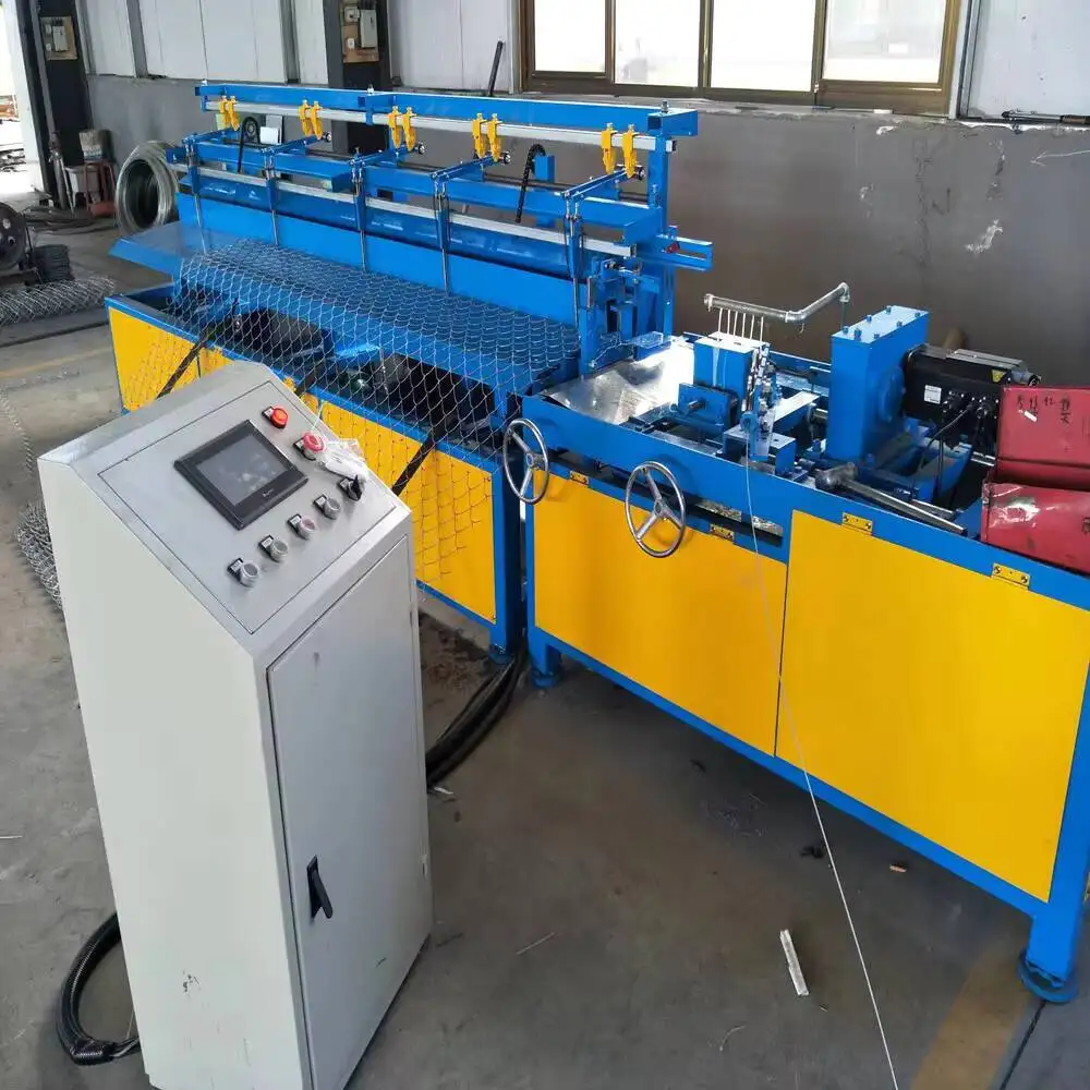 Fully Automatic Fence Wire Mesh Chain Link Fence Net Making Machine