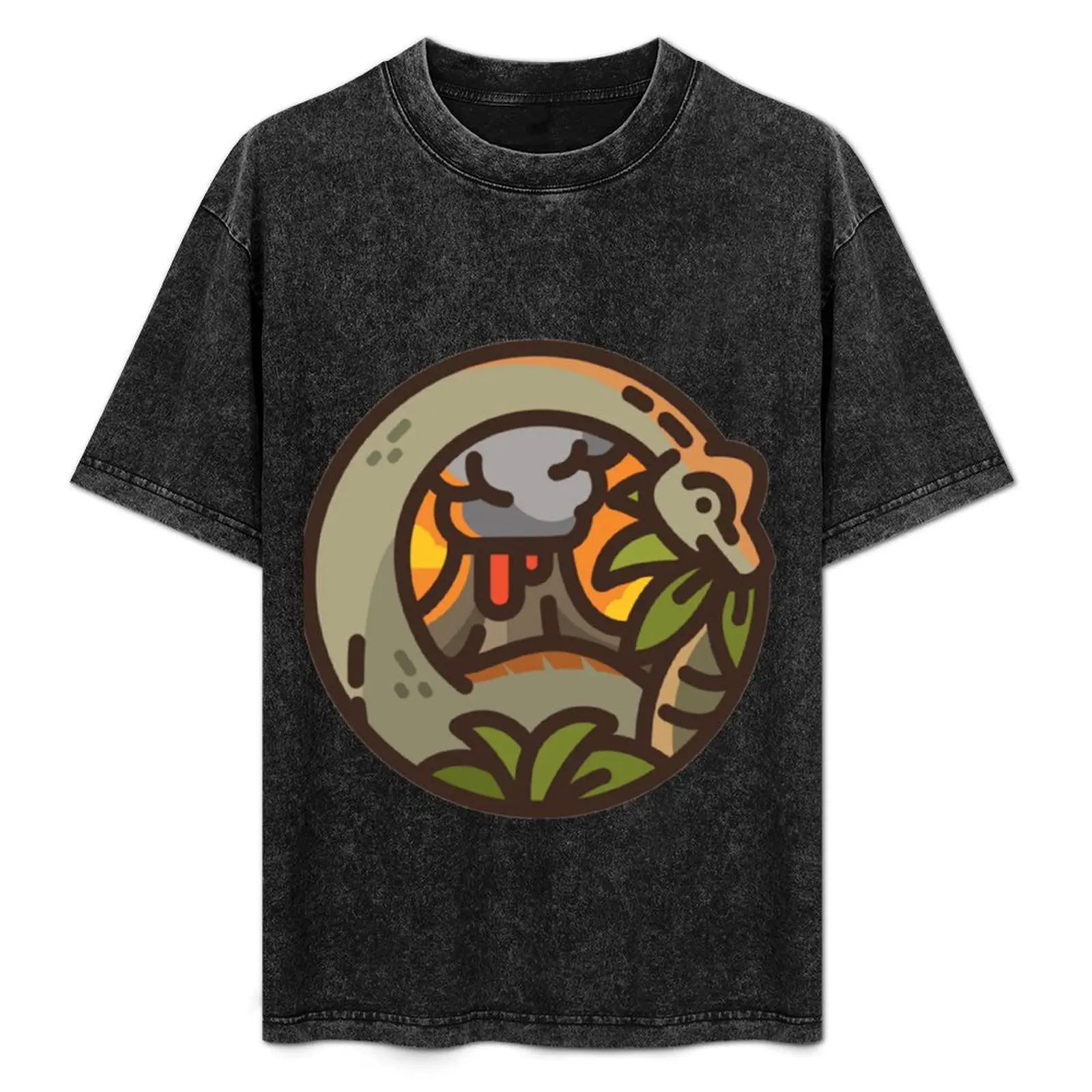 

Brontosaurus Dinosaur (Dododex for Ark Survival Evolved) T-Shirt Basic Crew Neck Short Sleeve Top