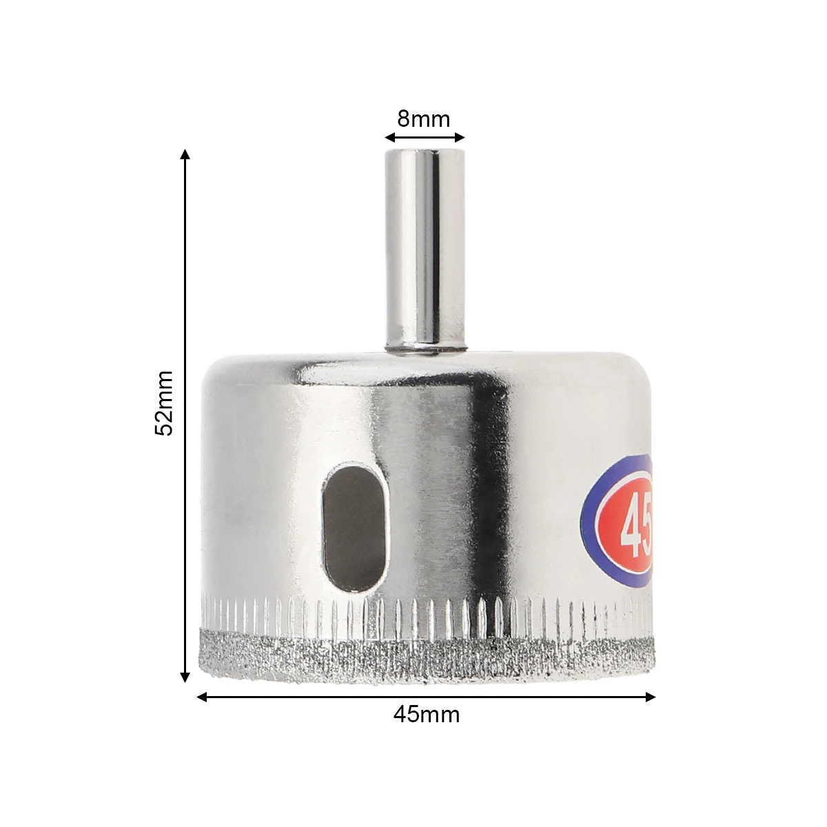 45mm Diamond Coated Core Hole Saw Drill Bit Tools Glass Drill Hole Opener for Tiles Glass Ceramic