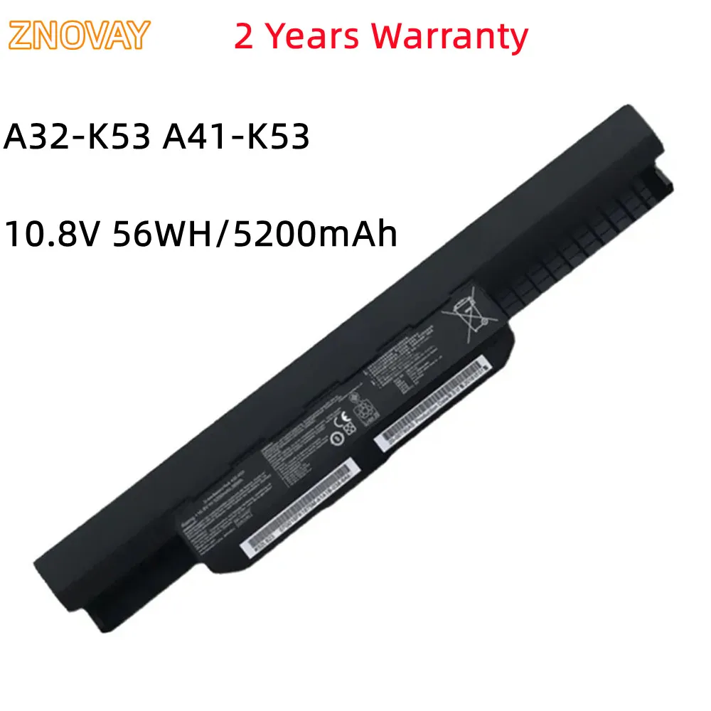 

ZNOVAY 5200mAh A32-K53 Аккумулятор для ноутбука ASUS K43 K43E K43J K43S K43SV K53 K53E K53F K53J K53S K53SV A43 A53S A53SV A41-K53