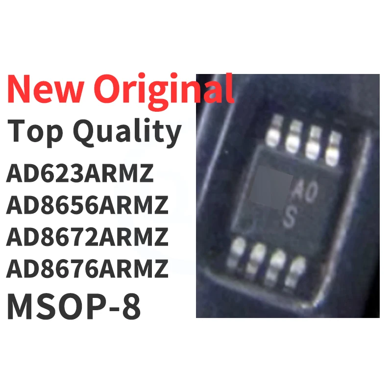 

(10 Pieces) AD623ARMZ AD8656ARMZ AD8672ARMZ AD8676ARMZ J0A A0S AOW A13 MSOP-8 New Original Chip IC