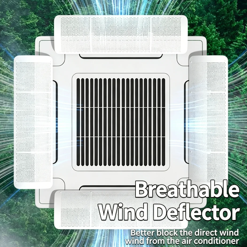 

Adjustable Central Air Conditioning Wind Deflector Anti-direct Blowing Baffle Ceiling-mounted Cold Air Guide for Office Home
