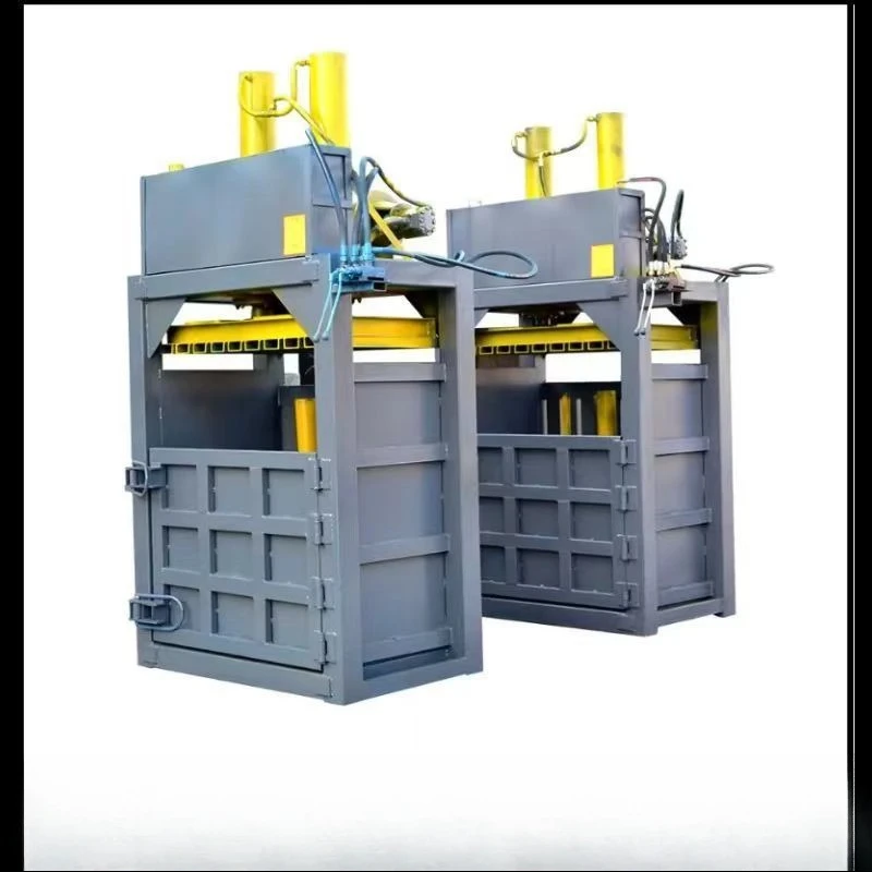 Vertical baler Hydraulic baler Plastic film Waste paper Can Beverage bottle Aluminum chips New