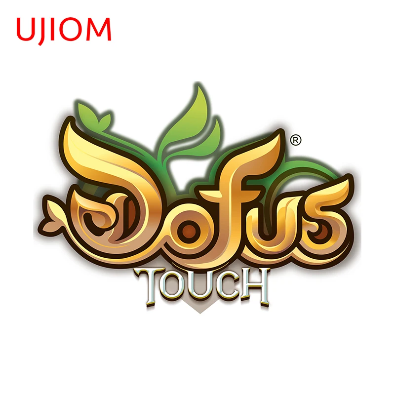 UJIOM 13cm X 9.2cm Dofus Touch Logo Creativite Wall Stickers Baby Nursery Room Decal Cupboard Wardrobe Decoration Chambre