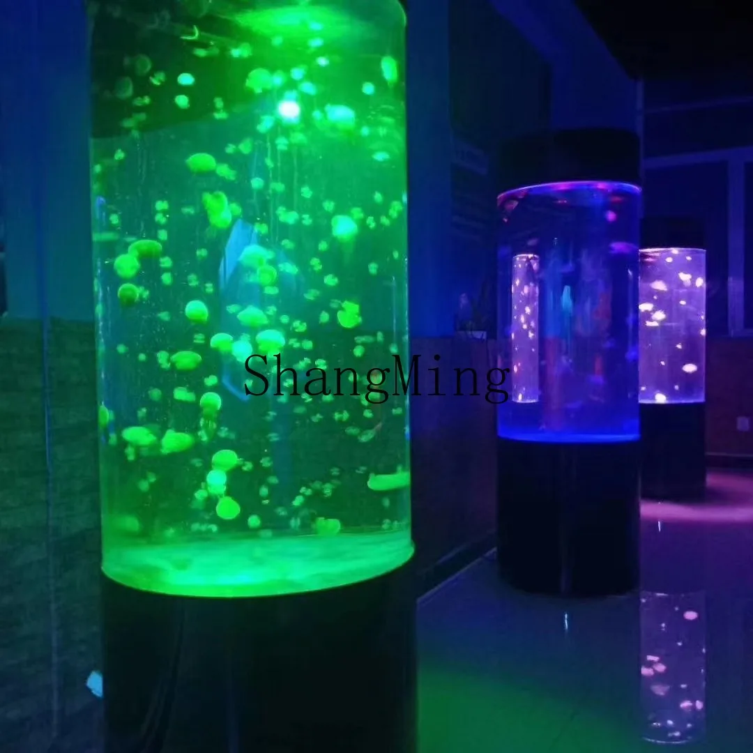 

CL cylindrical jellyfish tank, temporary jellyfish upper filter, small jellyfish tank aquarium, acrylic jellyfish.