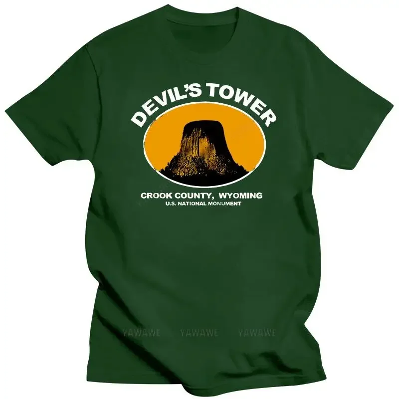 9152 Devils Tower T-Shirt Close Encounters Of The Third Kind UFO Alien Sci-Fi High Quality Custom Printed Tops Hipster T-Shirt