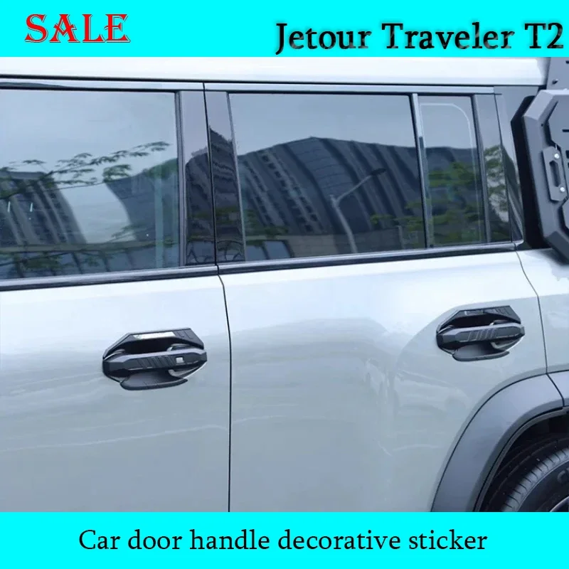 

Fit for Chery JETOUR Traveler T2 2024 Car door handle modification door handle decorative sticker Car Exterior Decoration piece