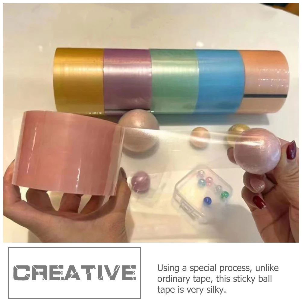 6 Rolls of Basic Solid Color Washi Colorful Duct Tape Rainbow Masking Colorful Duct Tape Diary Scrapbook Decorative Adhesive