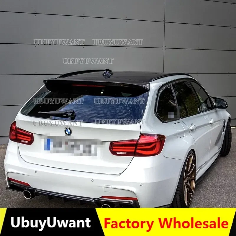 For BMW F31 2013-2018 BMW 3 series Wagon 320i Touring Wholesale Carbon Fiber Rear Trunk Lid Car Spoiler Ducktail Lip Wings
