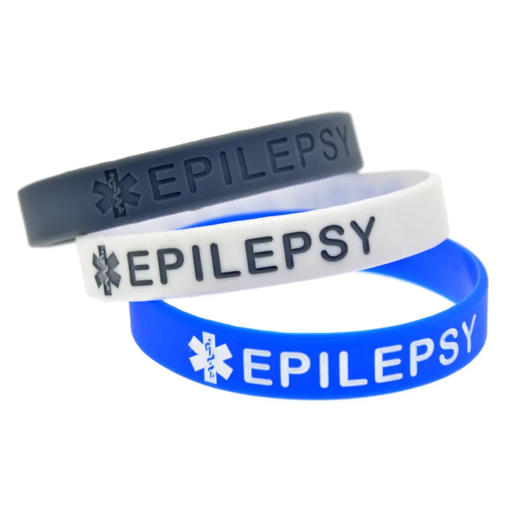 1 Stück/4 Stück Epilepsie-Silikonarmband für Damen und Herren, Erwachsenen-Gummiarmband, inspirierendes Armband – Detail 9