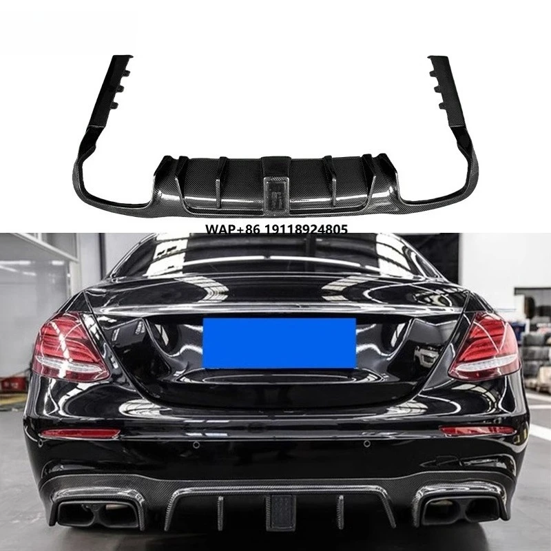 

W213 E Class Carbon Fiber BB Style Rear Diffuser Rear Bumper Lip for E Class E200 E260 E300 E43 E63