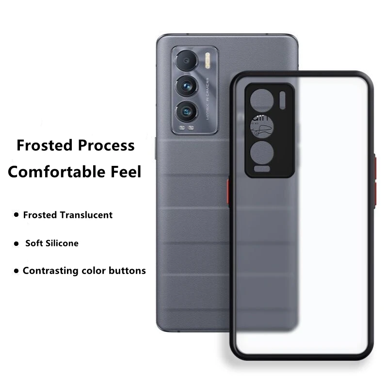 Funda For Realme GT Master Edition Case Stylish Frosted Clear Phone Cover For Realme GT2 Pro GT Neo 2 3 Q3S Case Silicone Bumper