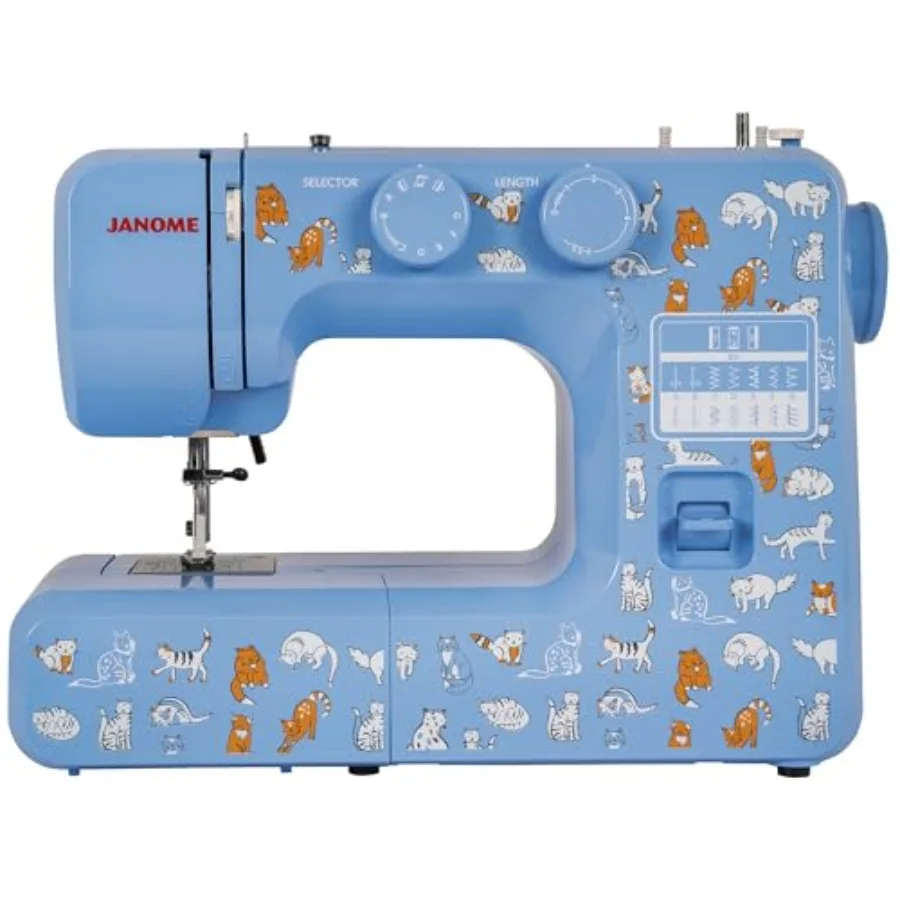 

Cat Fancy Easy-to-Use Sewing Machine with Interior Metal Frame Bobbin Diagram Tutorial Videos Made with Beginners in Mind Multi