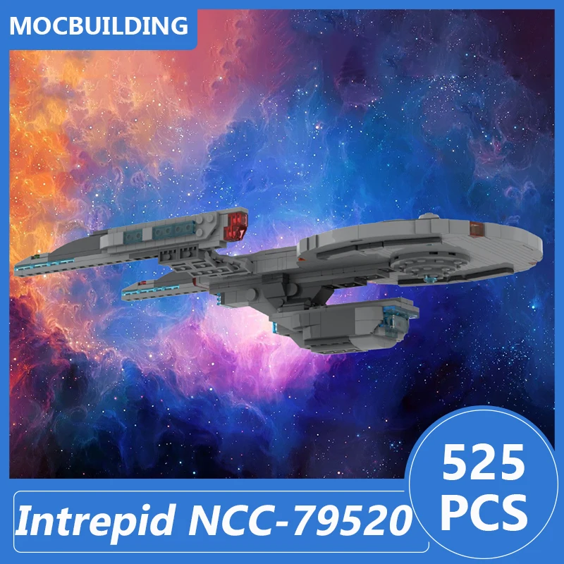 

Intrepid NCC-79520 Model Moc Building Blocks Space Series Diy Assemble Bricks Educational Creative Collection Toys Gifts 525PCS