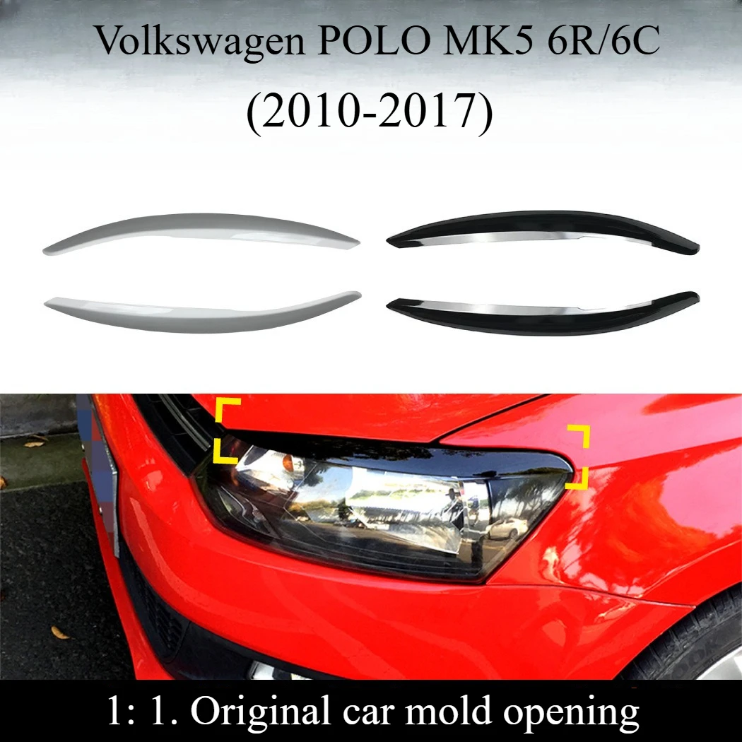 

Подходит для Volkswagen Polo mk5 6r 6c 2010-17, лампа для бровей, противотуманная фара, декоративная наклейка, модификация