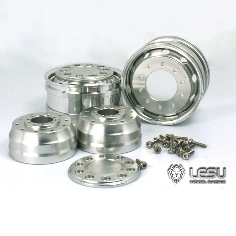 

Metal LESU Front Wide Wheel Hub for 1/14 TAMIYA Axle RC Truck Remote Control Tractor Hydraulic Dumper Scania Benz Electric Cars