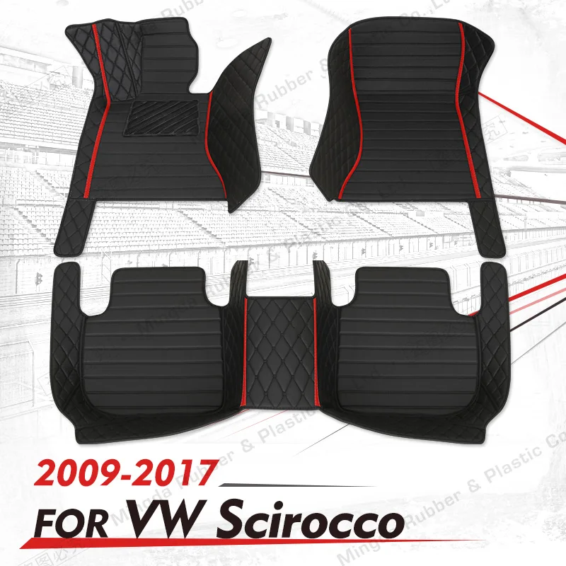 Custom Car floor mats for Volkswagen VW Scirocco 2009 2010 2011 2012 2013 2014 2015 2016 2017 auto foot Pads automobile carpet