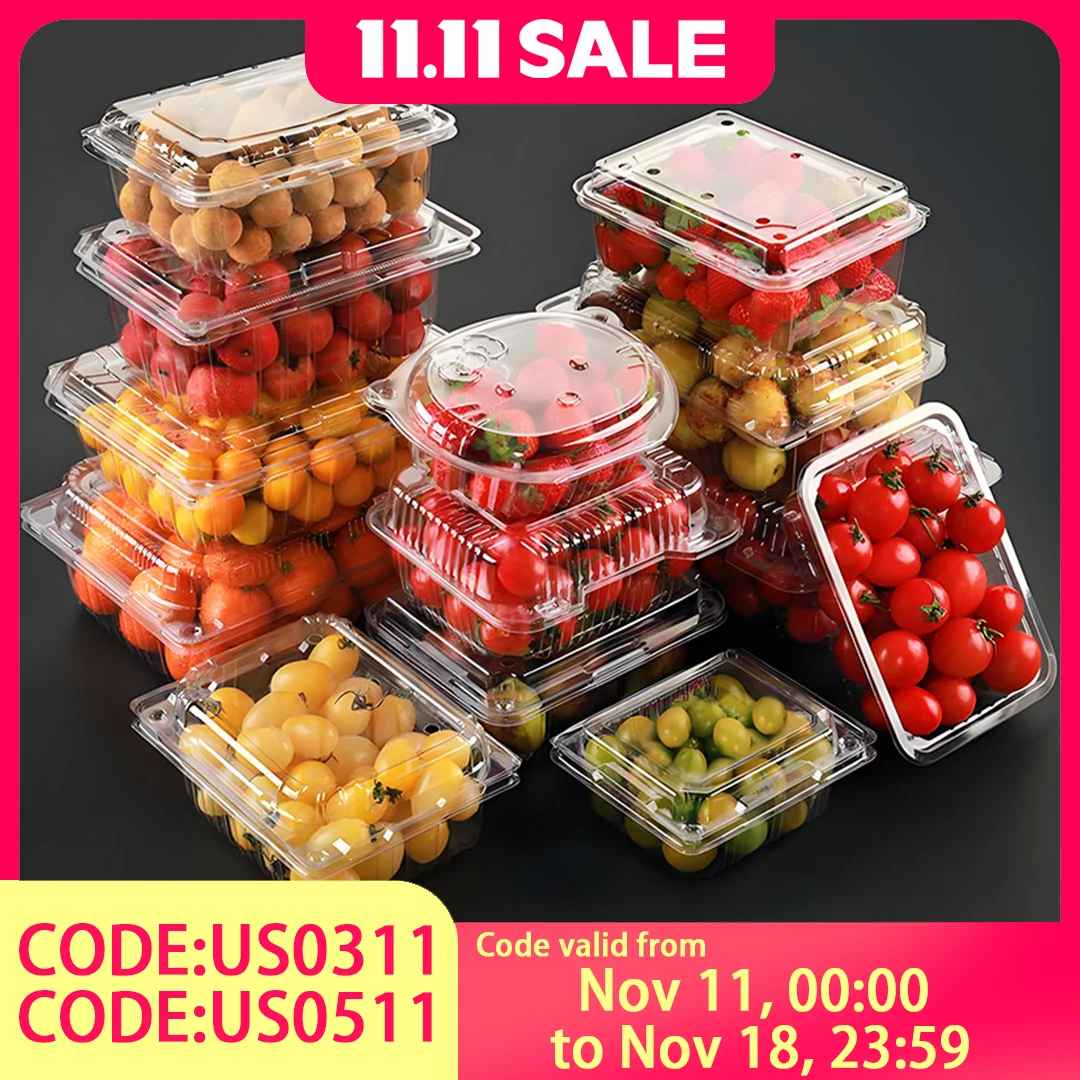 

Прозрачная пластиковая кондитерская коробка - контейнер для хлебобулочных изделий с крышкой для тортов, десертов и выпечки