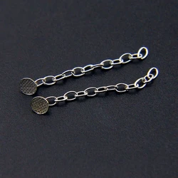 Dental Orthodontic Traction Chain Silver Round Mesh Base Lingual Buttons Dentist Orthodontic Tools 2pcs/bag