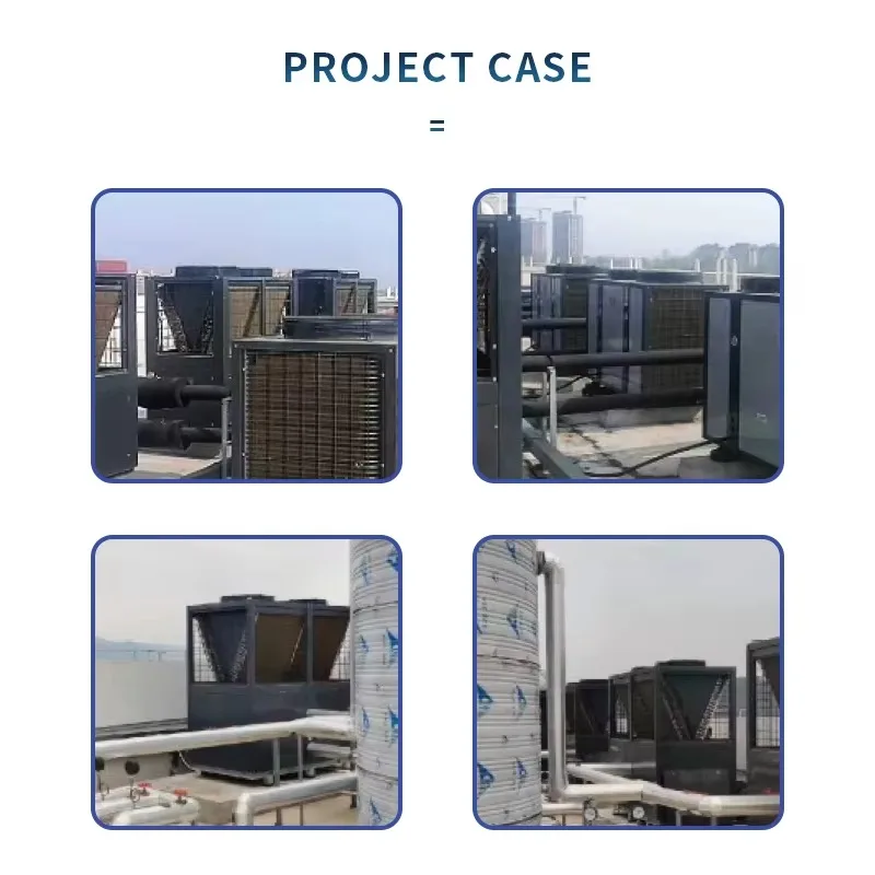 R410a مصدر الهواء مضخة الحرارة 45.5-198kw توفير الطاقة التدفئة التبريد مضخة التدفئة الهواء إلى الماء