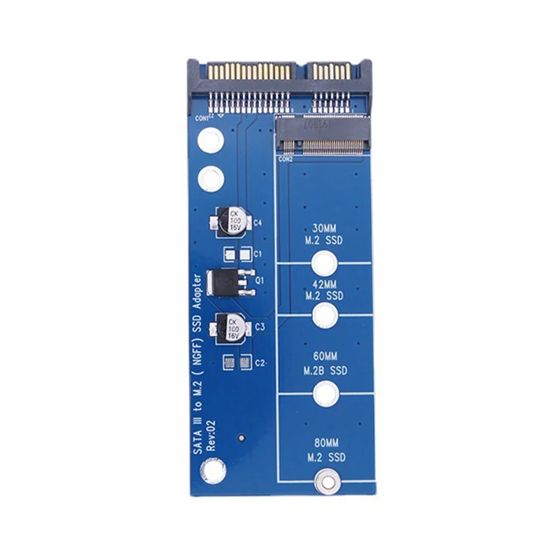 M.2 NGFF SSD naar SATA 3 3.0 Adapterkaart Converter B B&M Key Protocol Solid State Disk Drive 2230 2280 2242