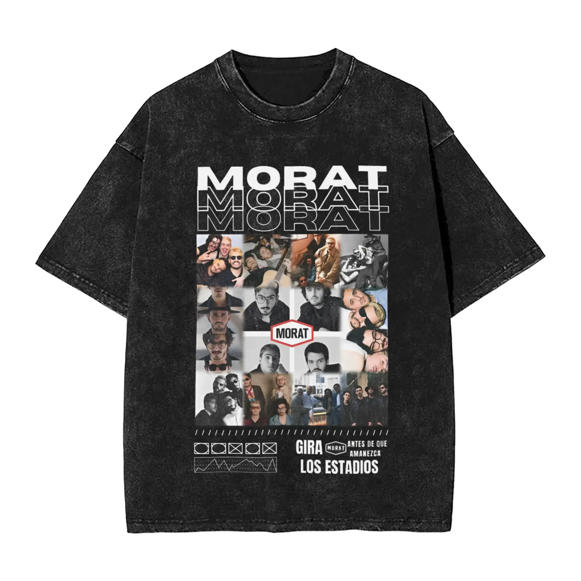 Leisure Morat Band Logo T-Shirts for Men Crewneck Pure Cotton Washed T Shirt  Short Sleeve Tee Shirt Plus Size Clothes