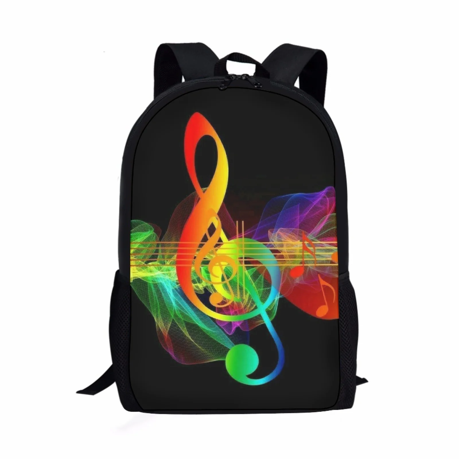 

Student School Bags for Kids Girls Boys Backpacks Teen Back Pack Schoolbags Cute Flame Music Print Bookbags Children Book Bag