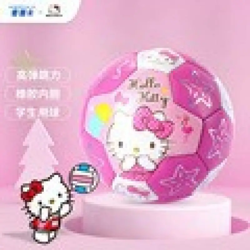 Caliente Miniso Kawaii número 2 número 3 número 4 fútbol Hello Kitty dibujos animados estudiante tren Pvc bola lindo niño juguete nuevo estilo Kit