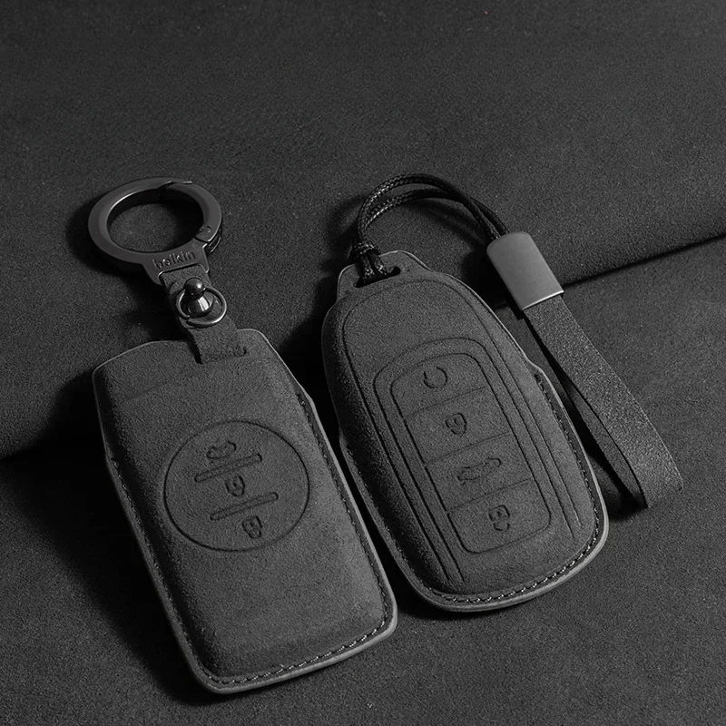 

Suede Car Remote Key Case Cover Shell for Chery Tiggo 8plus Tiggo 8 New 5 Plus 7pro Max Omoda 5 C5 Keyless Protector Key Fob