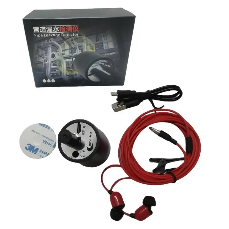 (.) Portable Pipe Leakage Detector With High Sensitivity Probe Perfect For Home Water Pipe Check Repairs