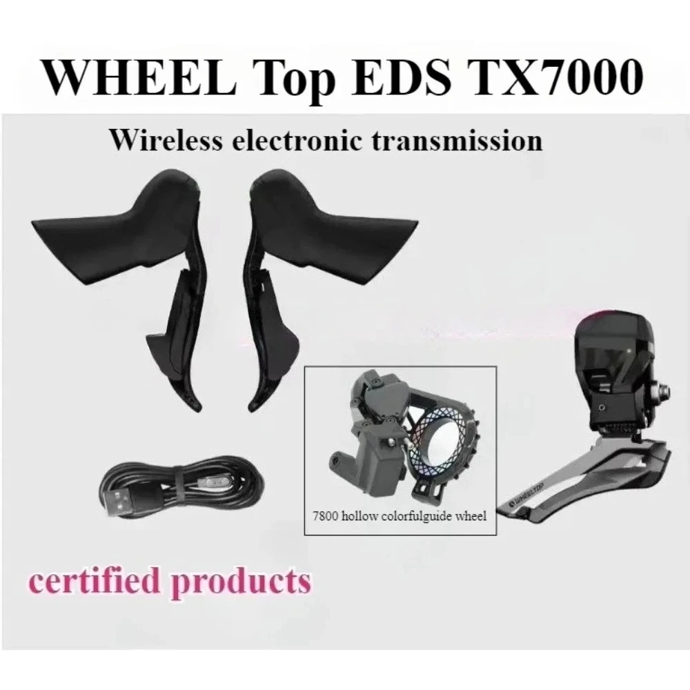 

WHEELTOP EDS TX Электронная беспроводная передача шоссейного велосипеда, углеродное волокно, алюминиевый сплав, регулировка скорости 2*3-14s