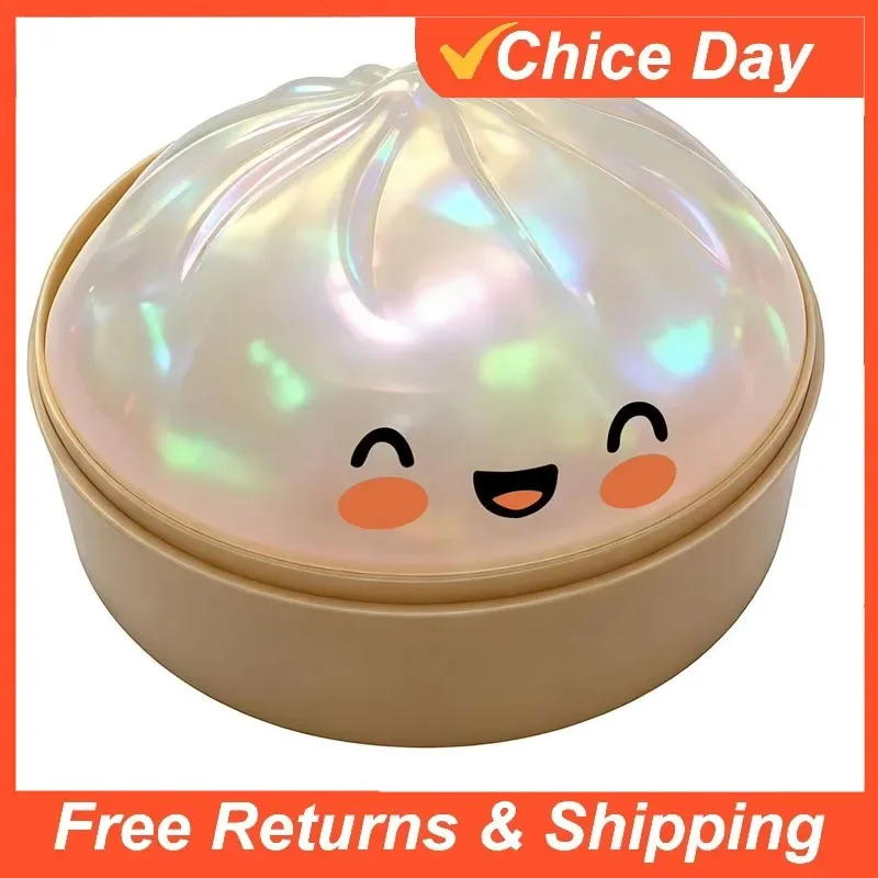 Car Glitter Dumpling Squishes Stress Balls Viral Fidget Toy Colorful Simulation Steamed Bun Decompression Toy for Anxiety Amagi
