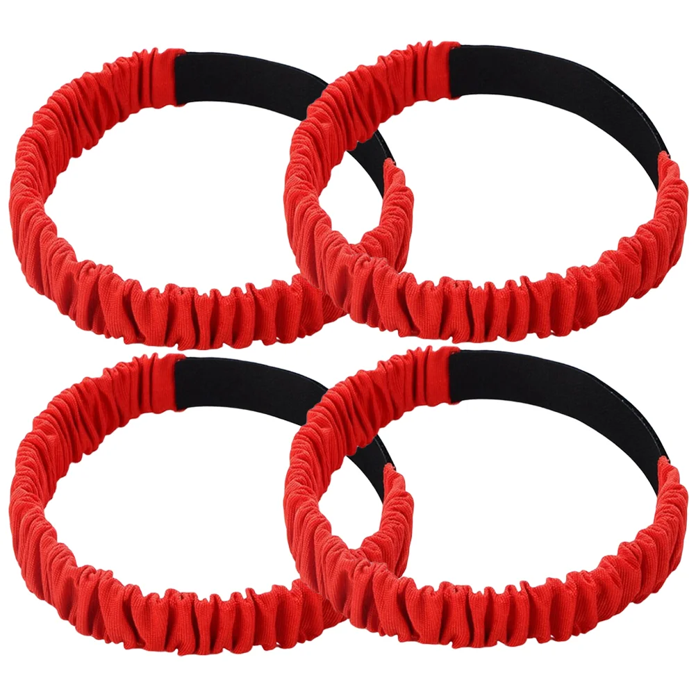 

4Pcs Three legged Straps Bright Color Elastic Bands 210D Oxford Wear resistant Team building Legged Race Parent child