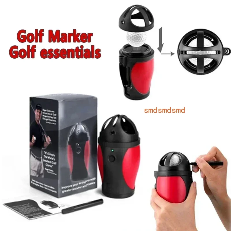 PGM Golf Electric Scriber Finds Rotates Center of Gravity Distribution Line LED Ball Painter Accessories Ball Spot Marker Tool