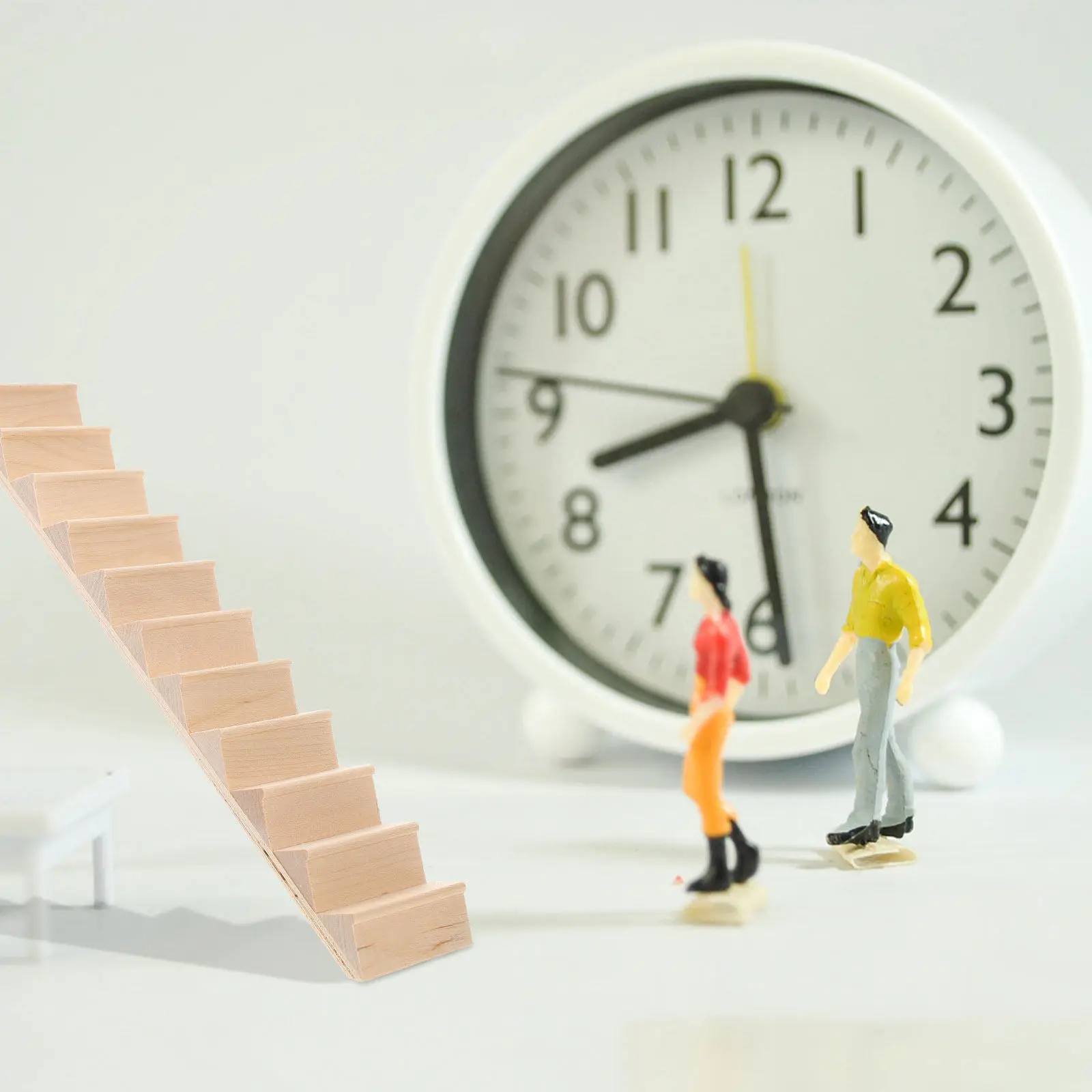 

Деревянная миниатюрная лестница для кукольного домика, мебель для кукольного домика, миниатюрная лестница, набор для рукоделия, аксессуары для декора дома в миниатюрном масштабе