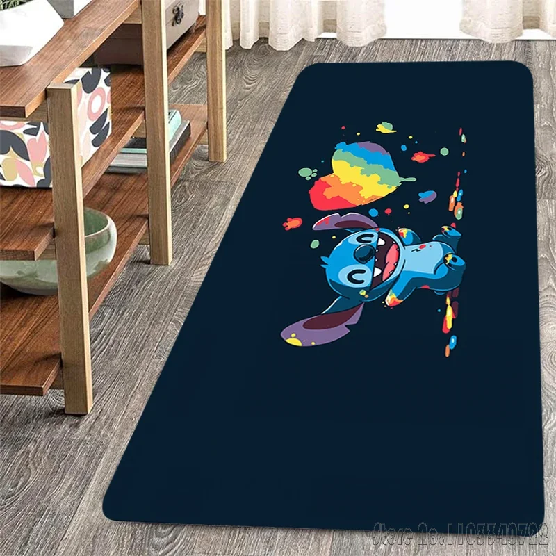 Disney Stitches Rug Carpets 80x120cm Decor for Bathroom Kids Floor Mat Living Room Children's Bedroom Sofa