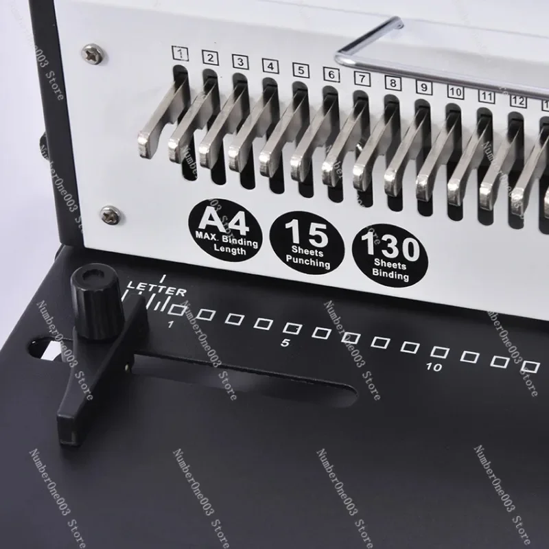 TD-1500B34 Double Wire Binding Machine 34 Holes Full Extractable Knife Calendar Punching Binding All In One Machine