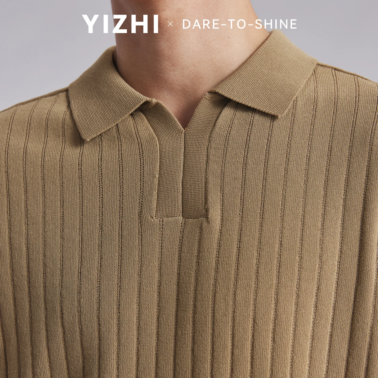 Fashion Men Old Money Style Lyocell Vertical Stripe Knit Polo Shirts 2026 Summer Loose Breathable Casual Short Sleeve Tops