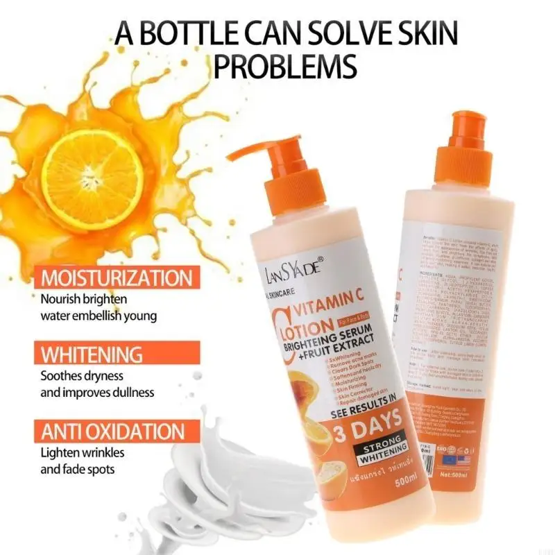 

R3MF Whiten Body Lotion Increase Skin-Radiance Even Skin Tone Daily Moisturizer Cream Treatment-Care Improve Rough Dead Skin