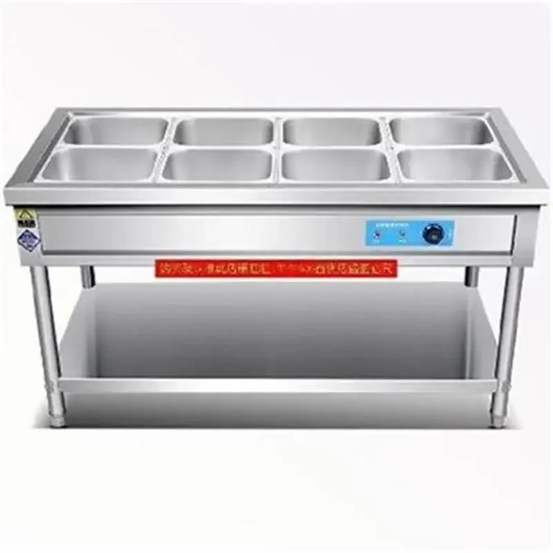 

Four-Grid Insulation Plate Store Heating Box Meal Food Trailer Braised Dining Table Top