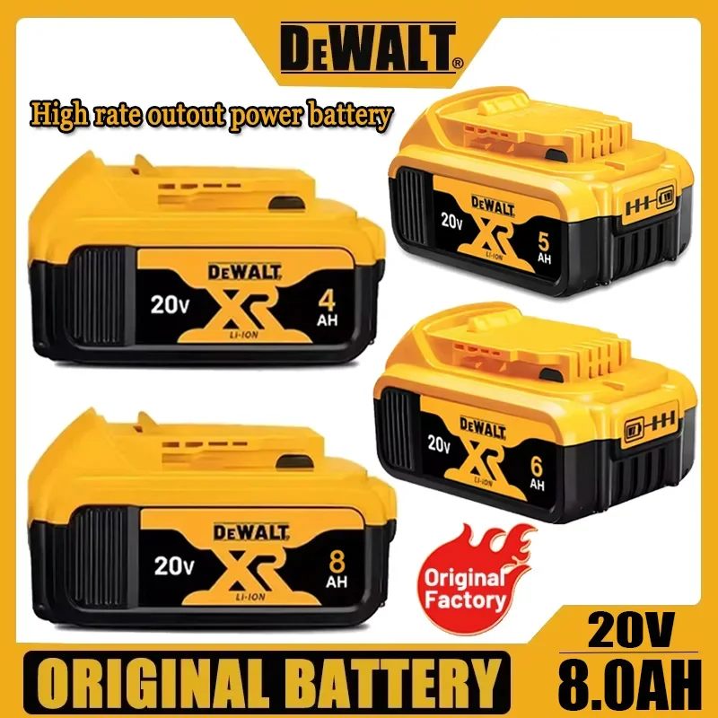 

DEWALT 20 В 8 Ач оригинальное зарядное устройство 20 В 6 Ач инструмент для быстрой зарядки литиевая батарея DCB115 DCB118 зарядное устройство