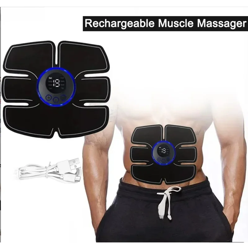 Abdominal muscle massager，Home fitness equipment，Rechargeable，Smart abdominal muscle massager。