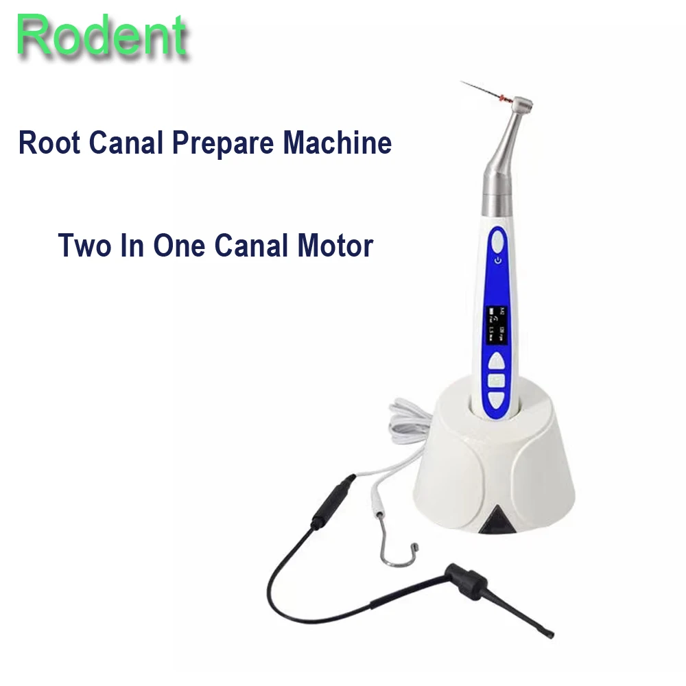 Endo Motor Two In One Prepare Machine With Built-in Apex Locator 1:1 Contra Angle Root Canal Treatment 10 Modes