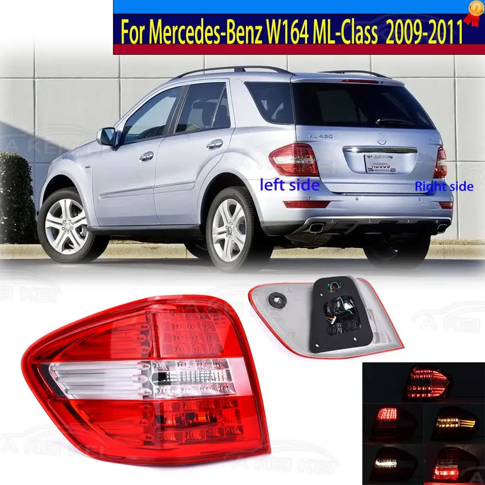 For Mercedes-Benz W164 ML-Class ML300 ML350 2009 2010 2011 Taillight Car Brake LED Tail Light Rear Bumper Turn Signal Assembly