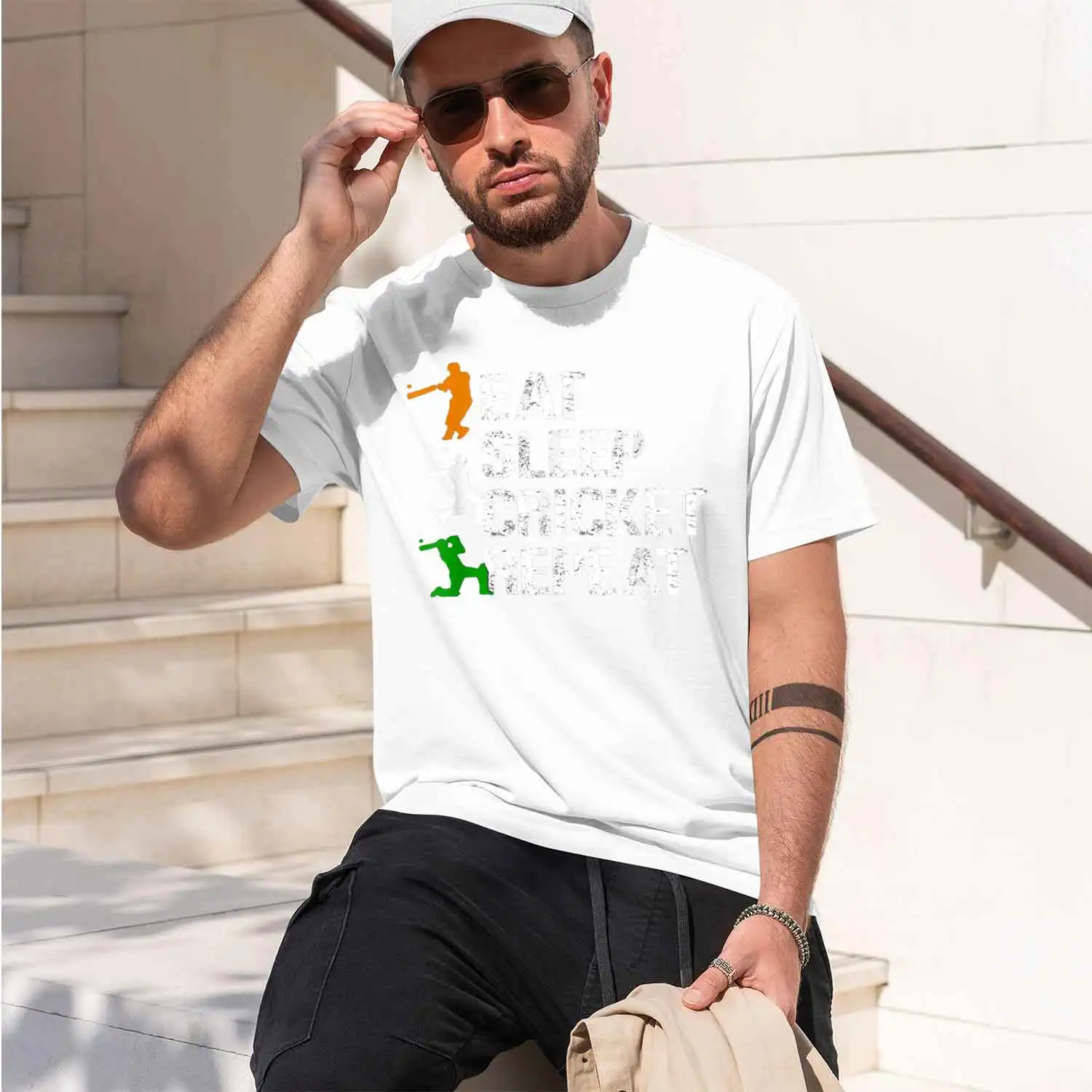 Eat Sp Cet Repeat - Ceting Playing Cet T-Shirt Custom Printed Grh Tee T Shirts Mens Customizable Camiseta 2026 New Model Short-s