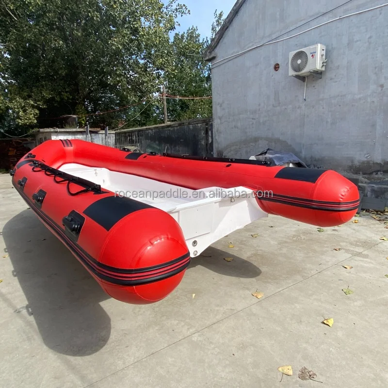 High Quality Fiberglass Hull Material And CE Certification FRP Inflatable Fiberglass Rib Boats RIB 430 470 520 For Sale