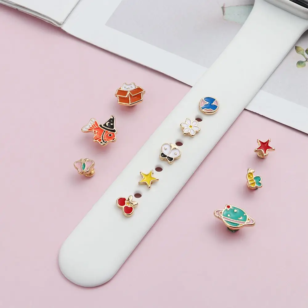 1PC Multistyle Watchband Decorative Charms For Apple Watch Band Silicone Bracelet Metal Leg Decorative Nails