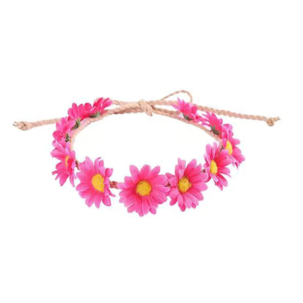 PESENAR Hippie Costume Accessories Set, Boho Peace Sign Daisy Flower 60s 70s Party Favors Decor for Groovy Party Women